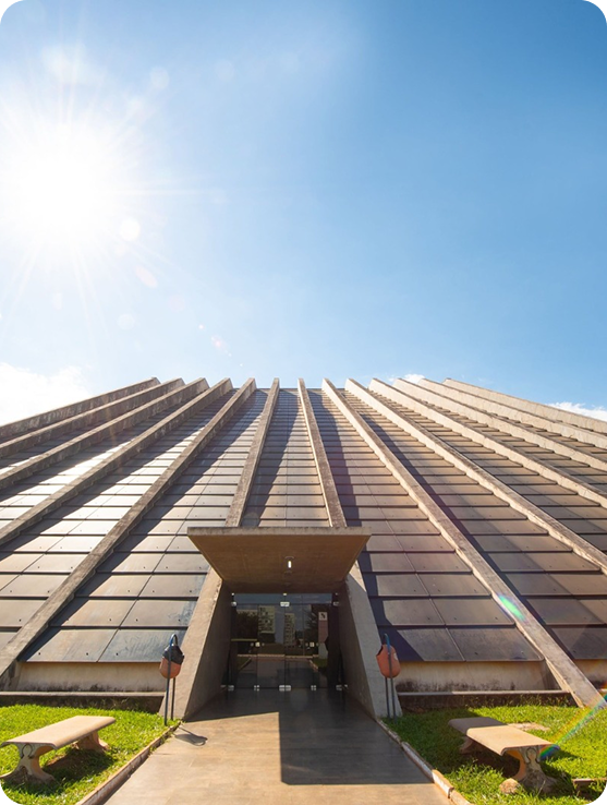 Modern apartment complex aerial view